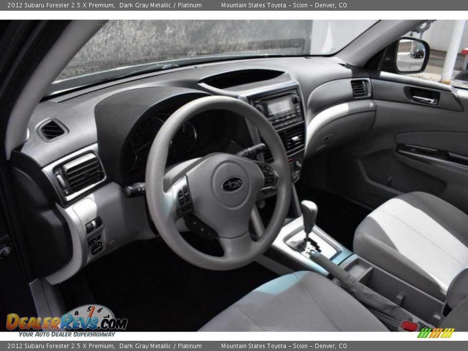2012 Subaru Forester 2.5 X Premium Dark Gray Metallic / Platinum Photo #10