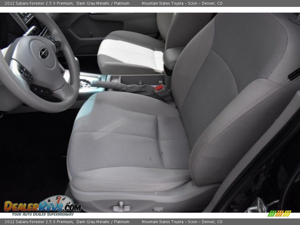 2012 Subaru Forester 2.5 X Premium Dark Gray Metallic / Platinum Photo #11