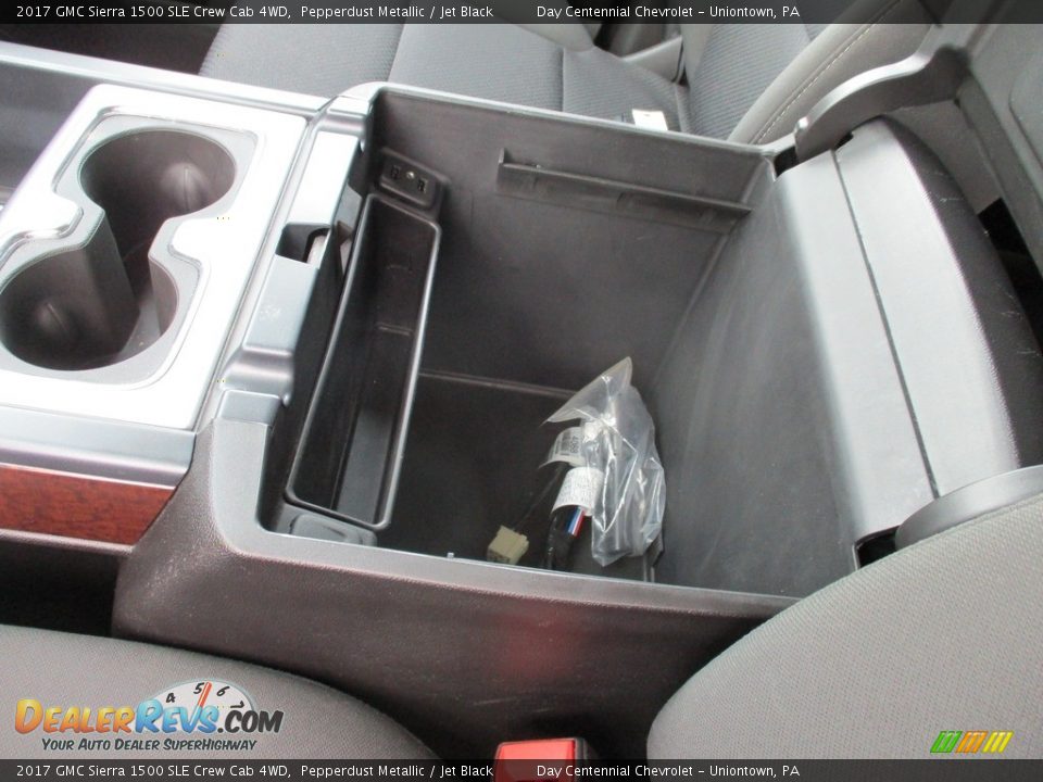 2017 GMC Sierra 1500 SLE Crew Cab 4WD Pepperdust Metallic / Jet Black Photo #26