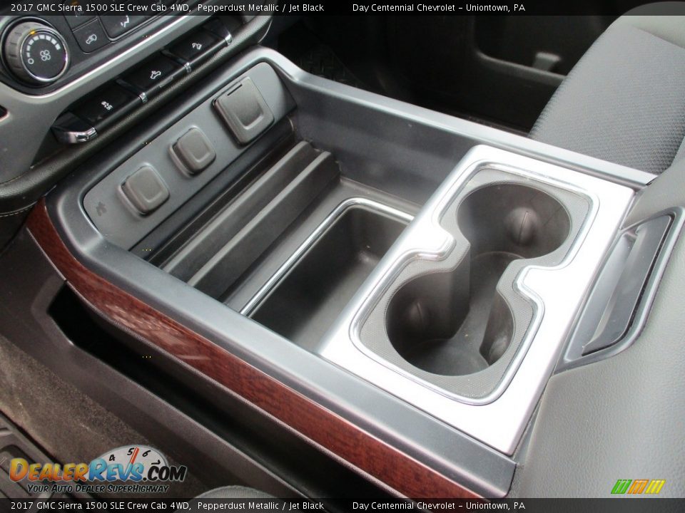 2017 GMC Sierra 1500 SLE Crew Cab 4WD Pepperdust Metallic / Jet Black Photo #27