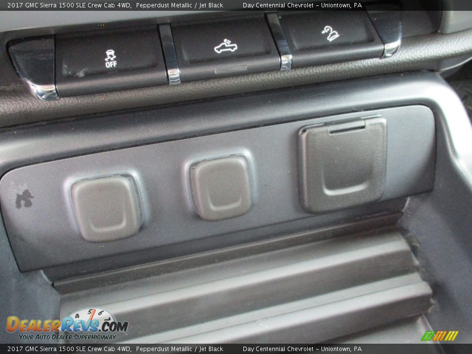 2017 GMC Sierra 1500 SLE Crew Cab 4WD Pepperdust Metallic / Jet Black Photo #31