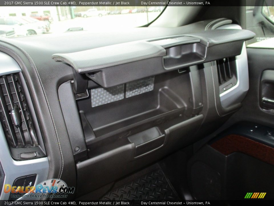 2017 GMC Sierra 1500 SLE Crew Cab 4WD Pepperdust Metallic / Jet Black Photo #34