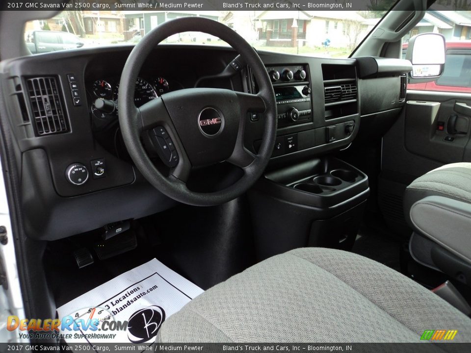 2017 GMC Savana Van 2500 Cargo Summit White / Medium Pewter Photo #6