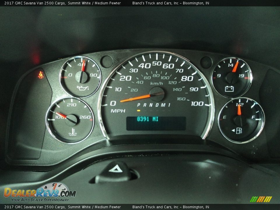 2017 GMC Savana Van 2500 Cargo Summit White / Medium Pewter Photo #13