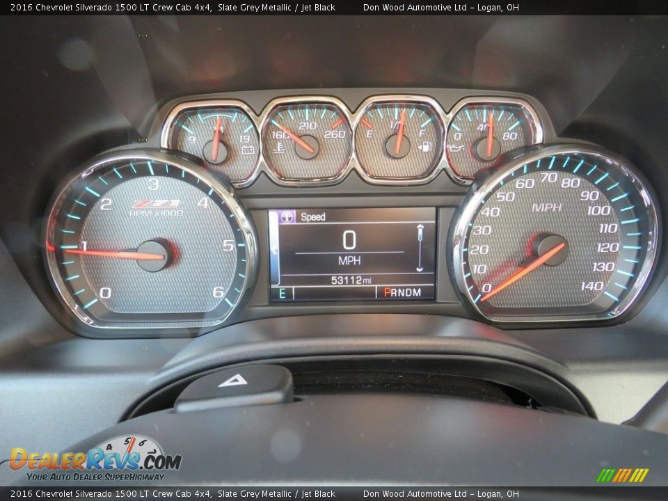 2016 Chevrolet Silverado 1500 LT Crew Cab 4x4 Slate Grey Metallic / Jet Black Photo #19