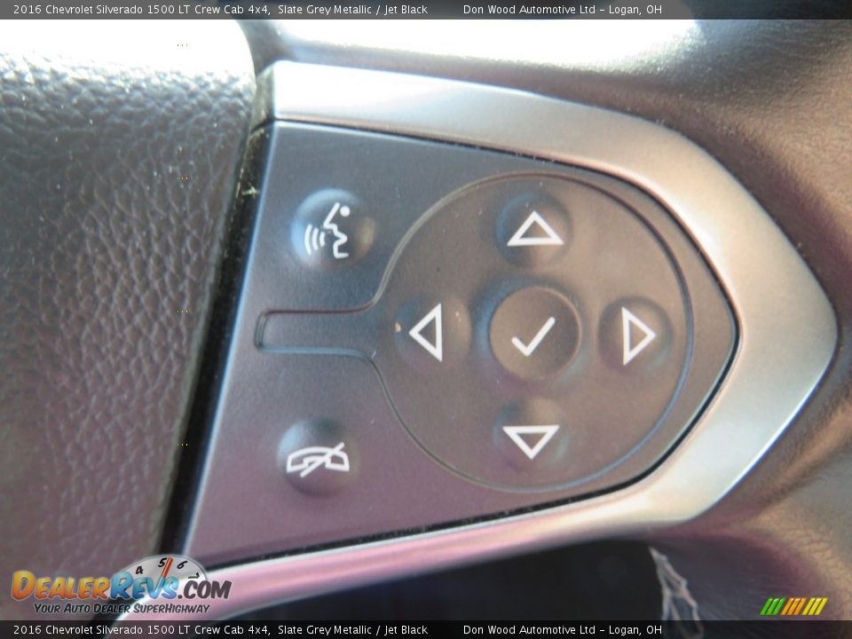 2016 Chevrolet Silverado 1500 LT Crew Cab 4x4 Slate Grey Metallic / Jet Black Photo #23