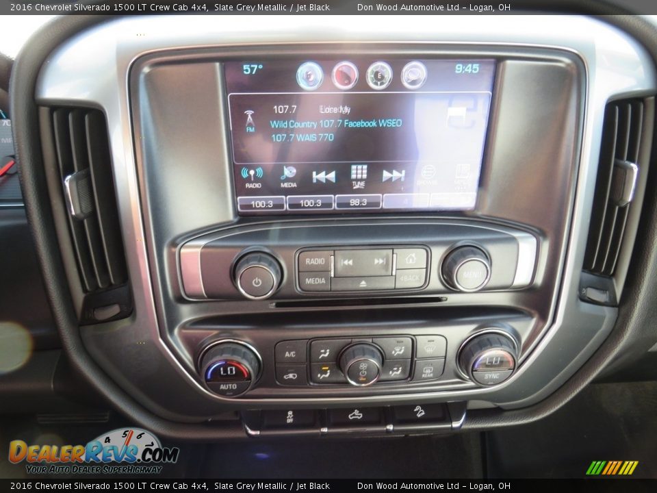 2016 Chevrolet Silverado 1500 LT Crew Cab 4x4 Slate Grey Metallic / Jet Black Photo #24