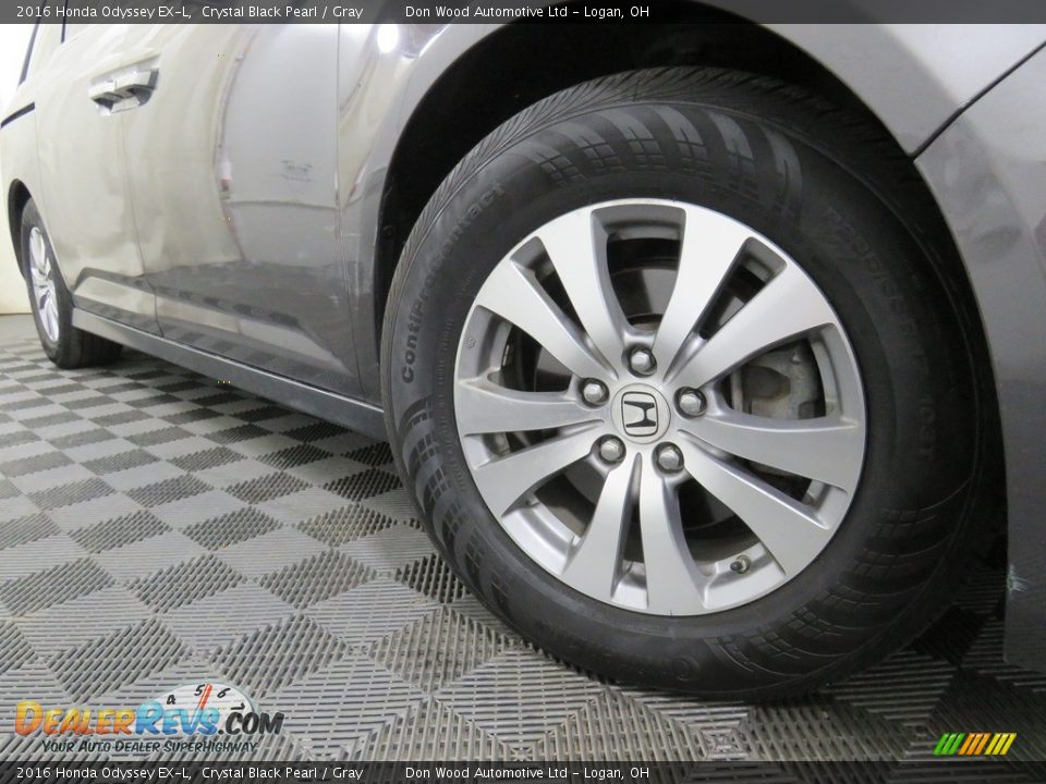 2016 Honda Odyssey EX-L Crystal Black Pearl / Gray Photo #4