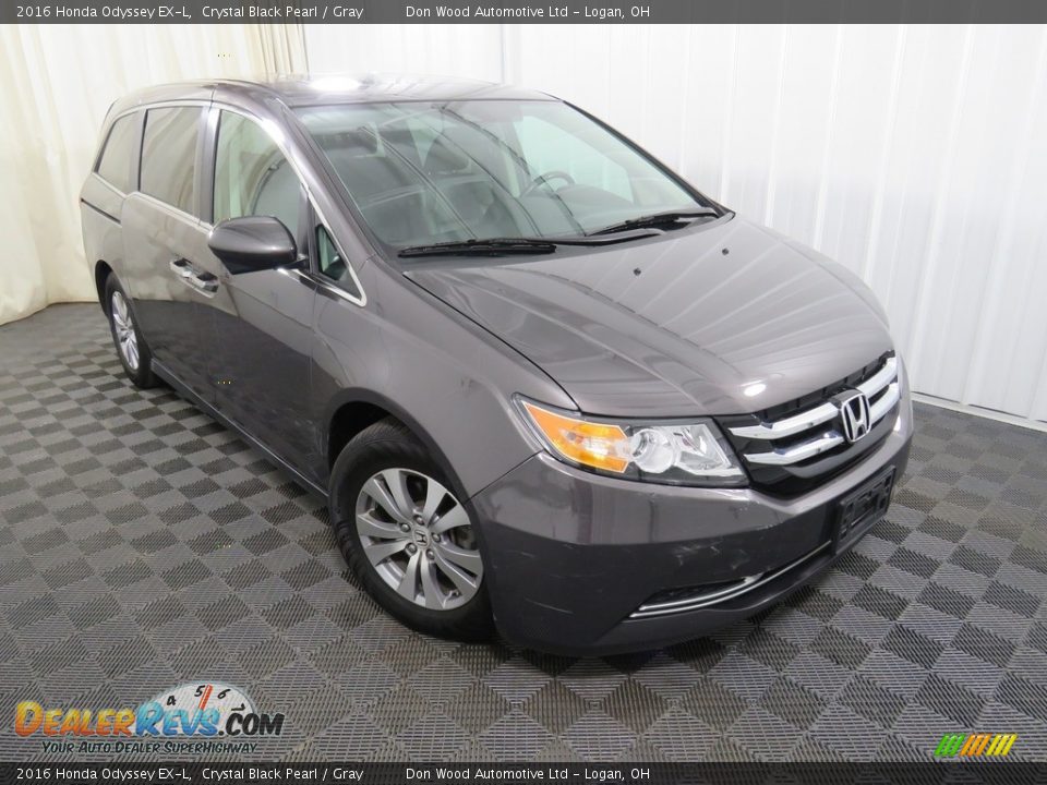 2016 Honda Odyssey EX-L Crystal Black Pearl / Gray Photo #6