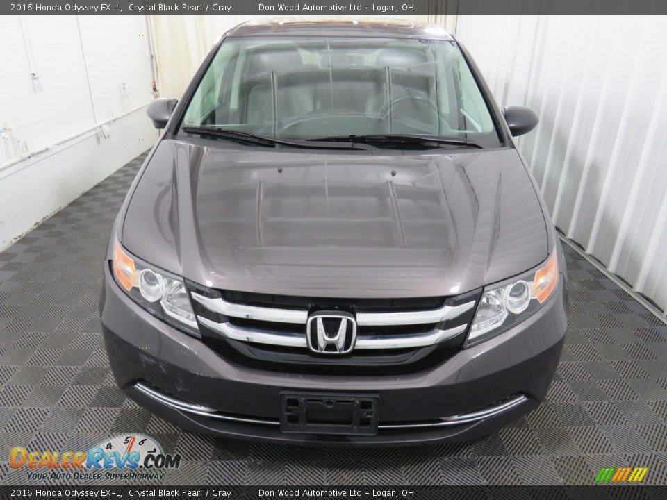 2016 Honda Odyssey EX-L Crystal Black Pearl / Gray Photo #7