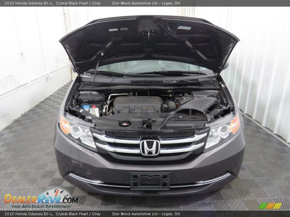 2016 Honda Odyssey EX-L Crystal Black Pearl / Gray Photo #8