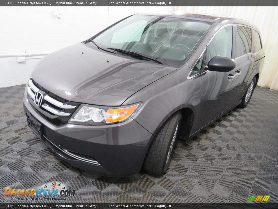 2016 Honda Odyssey EX-L Crystal Black Pearl / Gray Photo #10