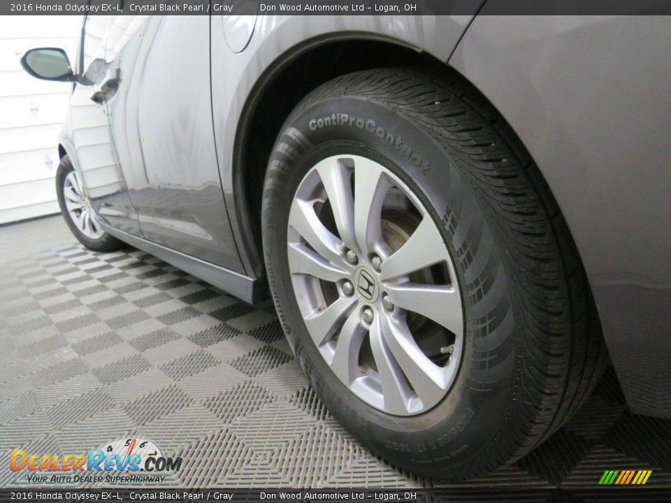 2016 Honda Odyssey EX-L Crystal Black Pearl / Gray Photo #12