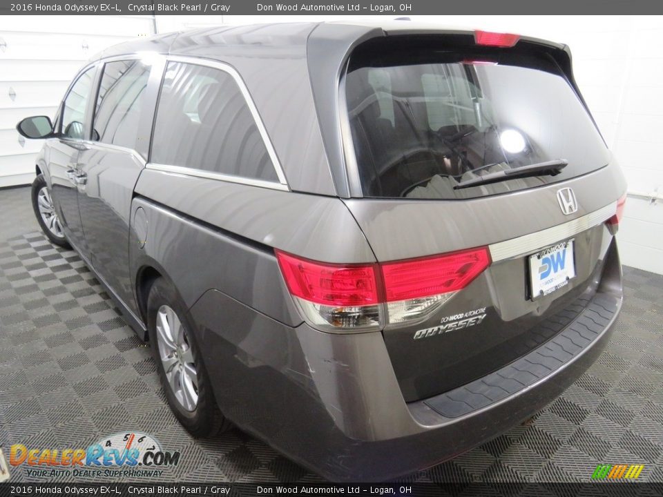 2016 Honda Odyssey EX-L Crystal Black Pearl / Gray Photo #13