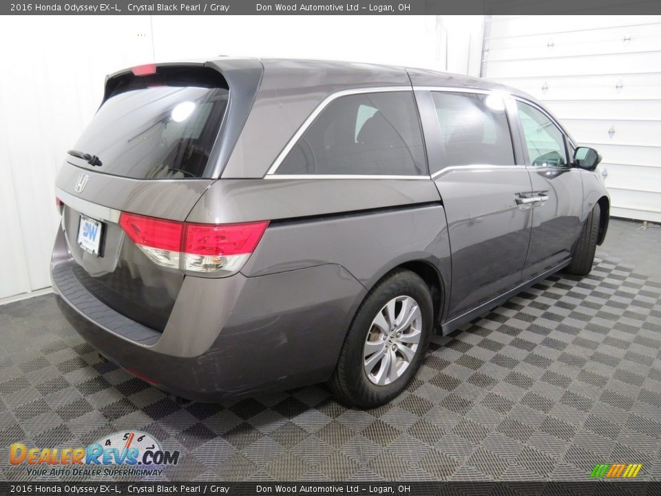 2016 Honda Odyssey EX-L Crystal Black Pearl / Gray Photo #20