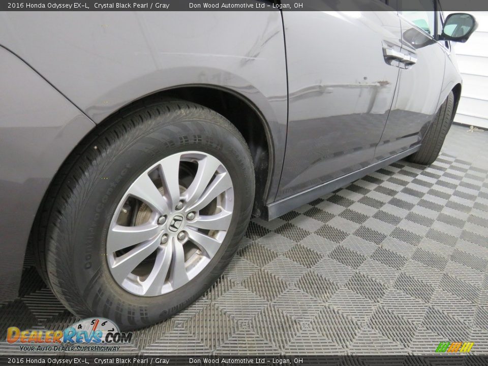 2016 Honda Odyssey EX-L Crystal Black Pearl / Gray Photo #21