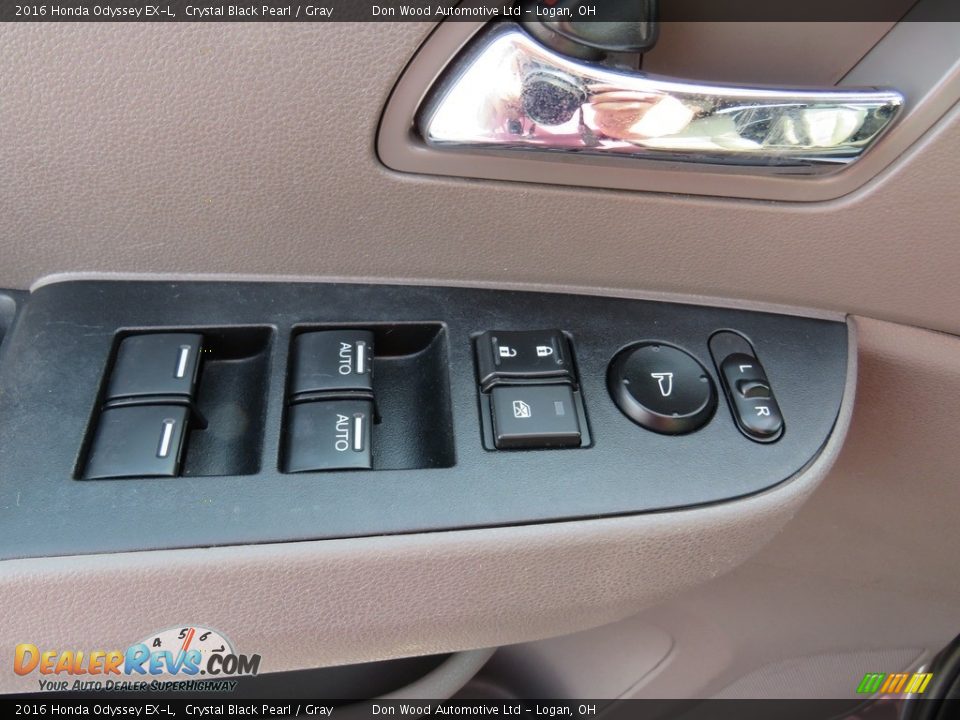 2016 Honda Odyssey EX-L Crystal Black Pearl / Gray Photo #22