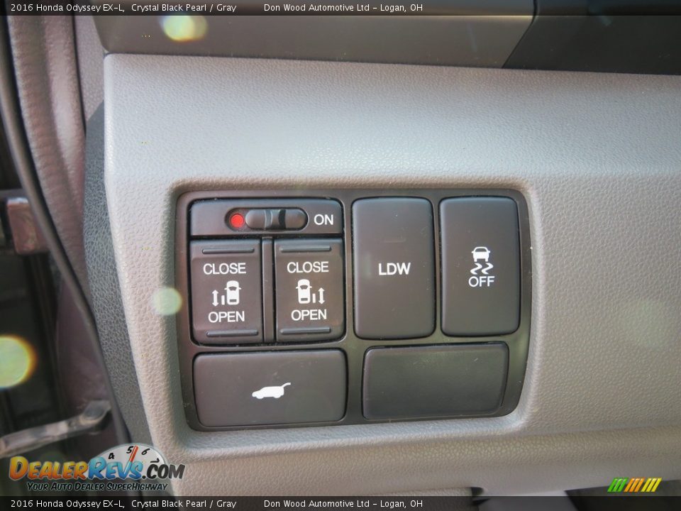 2016 Honda Odyssey EX-L Crystal Black Pearl / Gray Photo #23