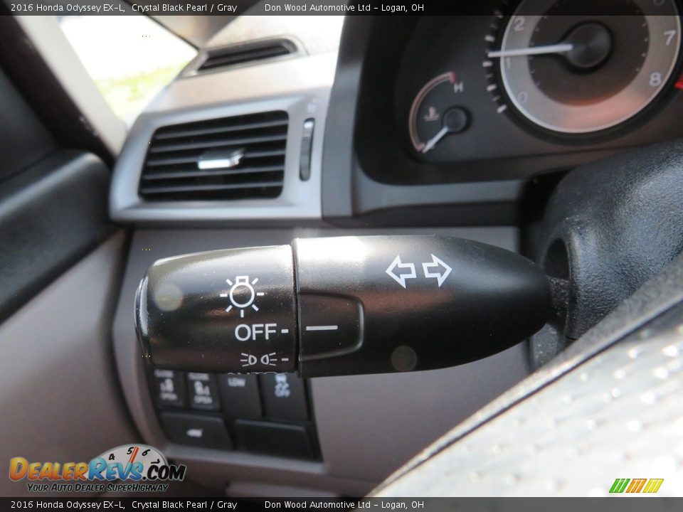 2016 Honda Odyssey EX-L Crystal Black Pearl / Gray Photo #26