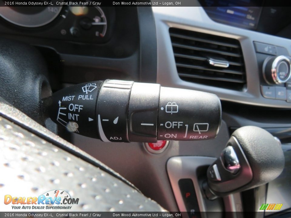 2016 Honda Odyssey EX-L Crystal Black Pearl / Gray Photo #29