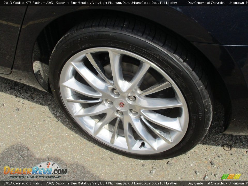 2013 Cadillac XTS Platinum AWD Sapphire Blue Metallic / Very Light Platinum/Dark Urban/Cocoa Opus Full Leather Photo #17