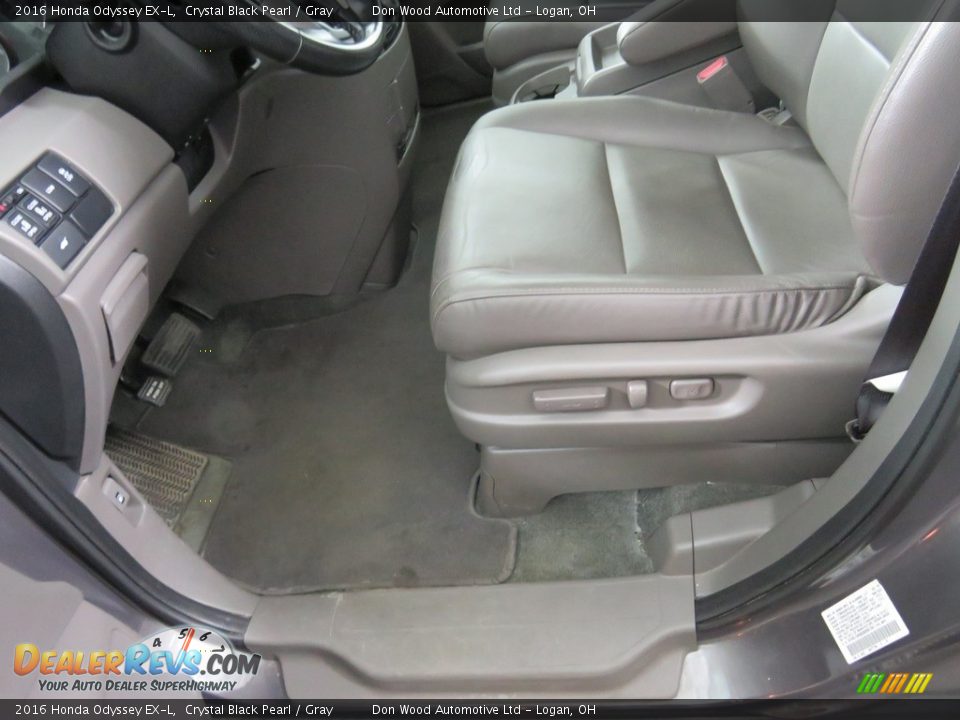 2016 Honda Odyssey EX-L Crystal Black Pearl / Gray Photo #34