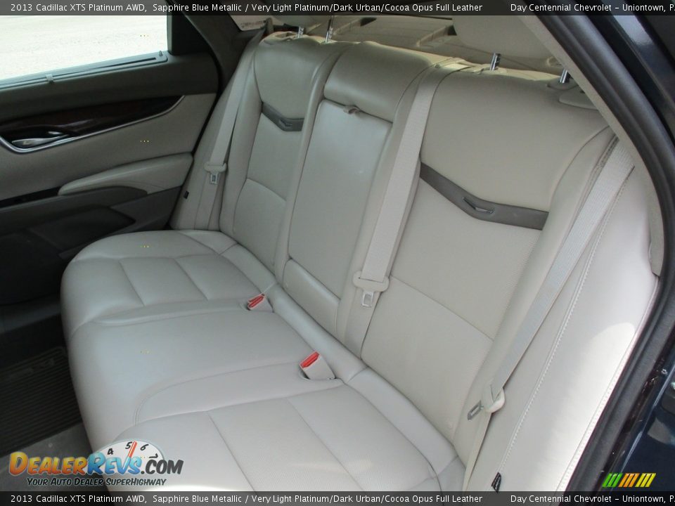 2013 Cadillac XTS Platinum AWD Sapphire Blue Metallic / Very Light Platinum/Dark Urban/Cocoa Opus Full Leather Photo #22