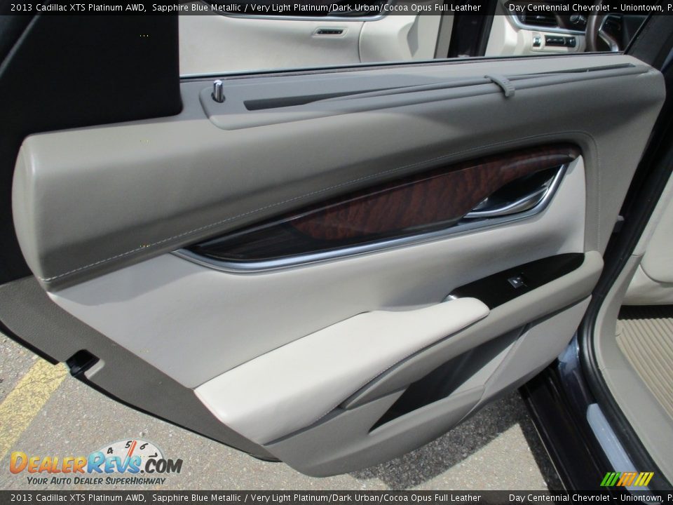 2013 Cadillac XTS Platinum AWD Sapphire Blue Metallic / Very Light Platinum/Dark Urban/Cocoa Opus Full Leather Photo #23
