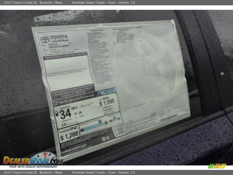 2020 Toyota Corolla SE Window Sticker Photo #11