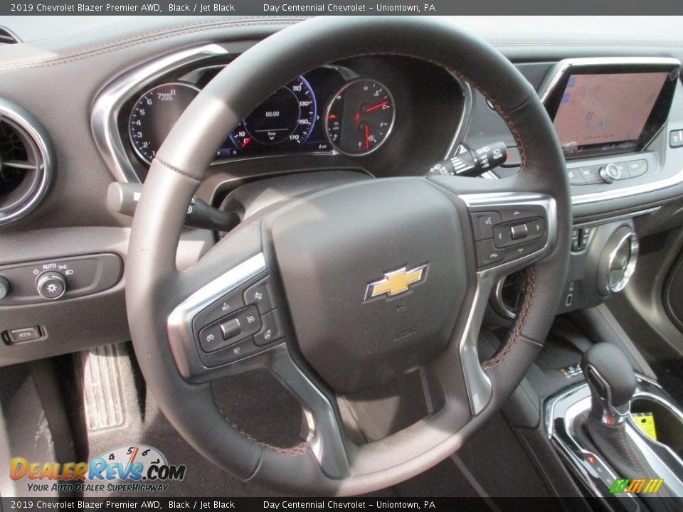 2019 Chevrolet Blazer Premier AWD Black / Jet Black Photo #14