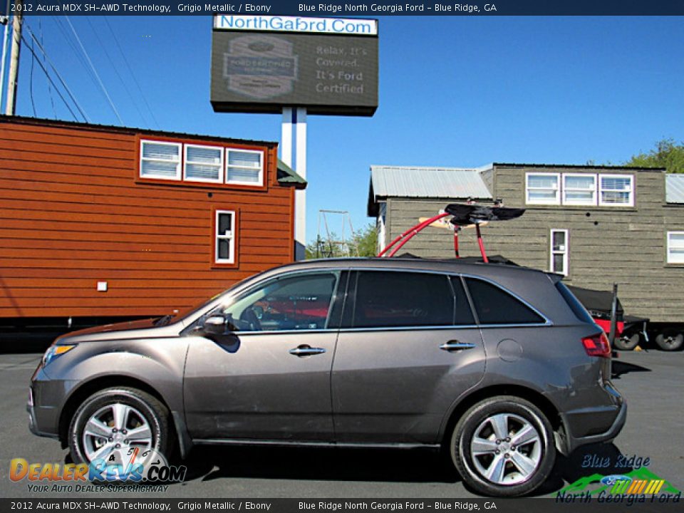 2012 Acura MDX SH-AWD Technology Grigio Metallic / Ebony Photo #2
