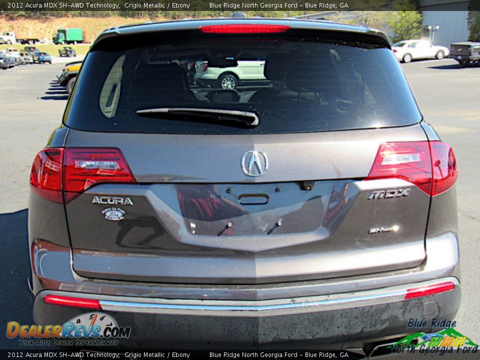 2012 Acura MDX SH-AWD Technology Grigio Metallic / Ebony Photo #4