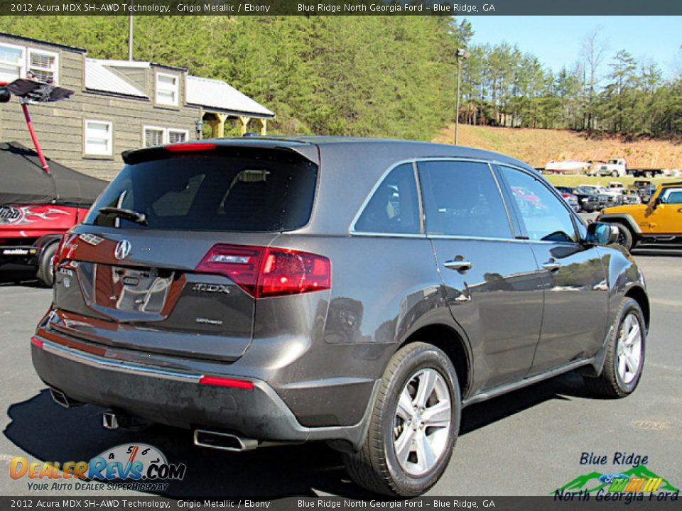 2012 Acura MDX SH-AWD Technology Grigio Metallic / Ebony Photo #5