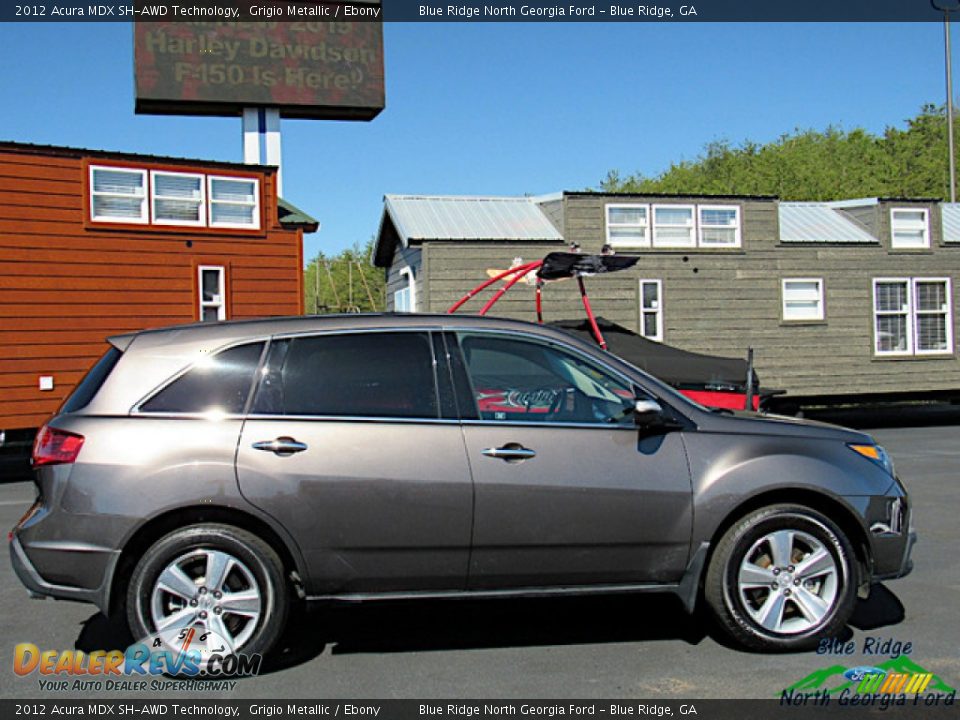 2012 Acura MDX SH-AWD Technology Grigio Metallic / Ebony Photo #6