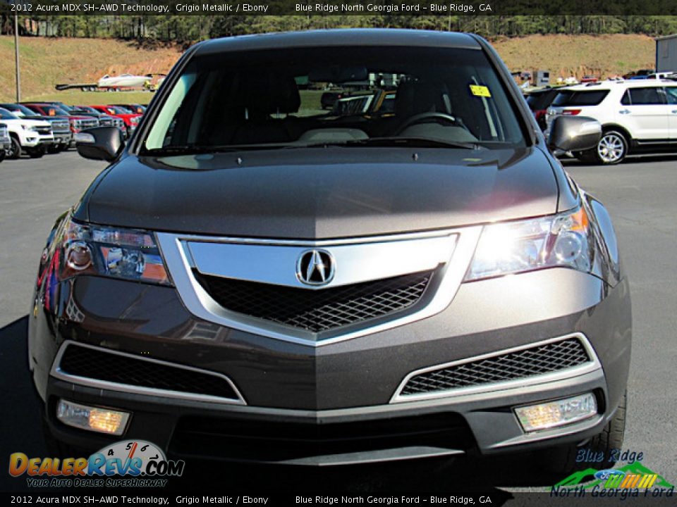 2012 Acura MDX SH-AWD Technology Grigio Metallic / Ebony Photo #8