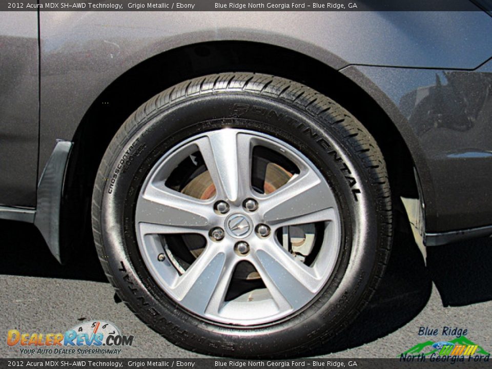 2012 Acura MDX SH-AWD Technology Grigio Metallic / Ebony Photo #9