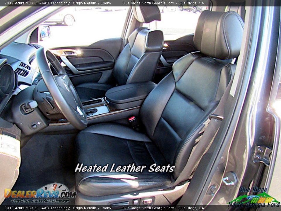 2012 Acura MDX SH-AWD Technology Grigio Metallic / Ebony Photo #10