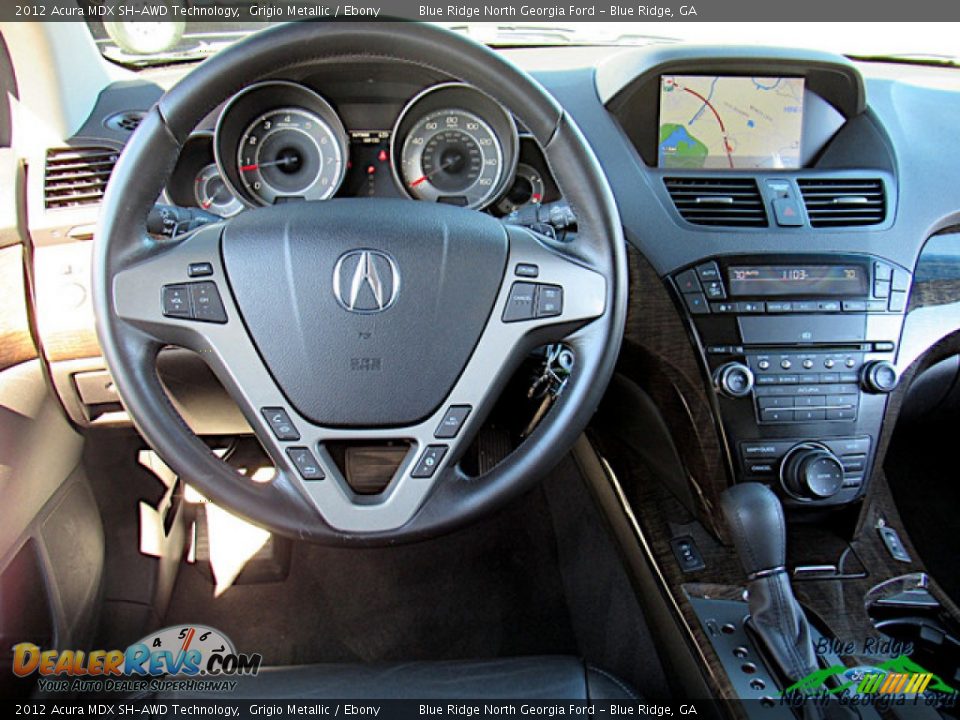 2012 Acura MDX SH-AWD Technology Grigio Metallic / Ebony Photo #13