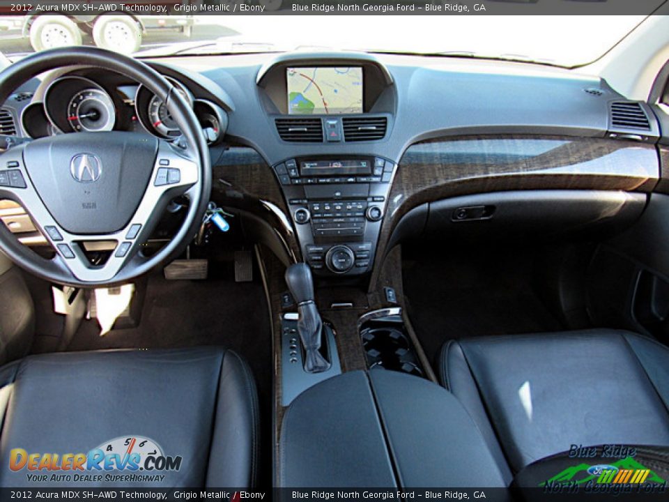 2012 Acura MDX SH-AWD Technology Grigio Metallic / Ebony Photo #14