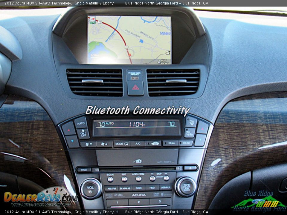 2012 Acura MDX SH-AWD Technology Grigio Metallic / Ebony Photo #17