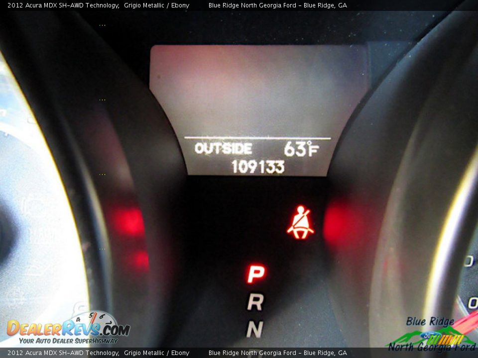 2012 Acura MDX SH-AWD Technology Grigio Metallic / Ebony Photo #18