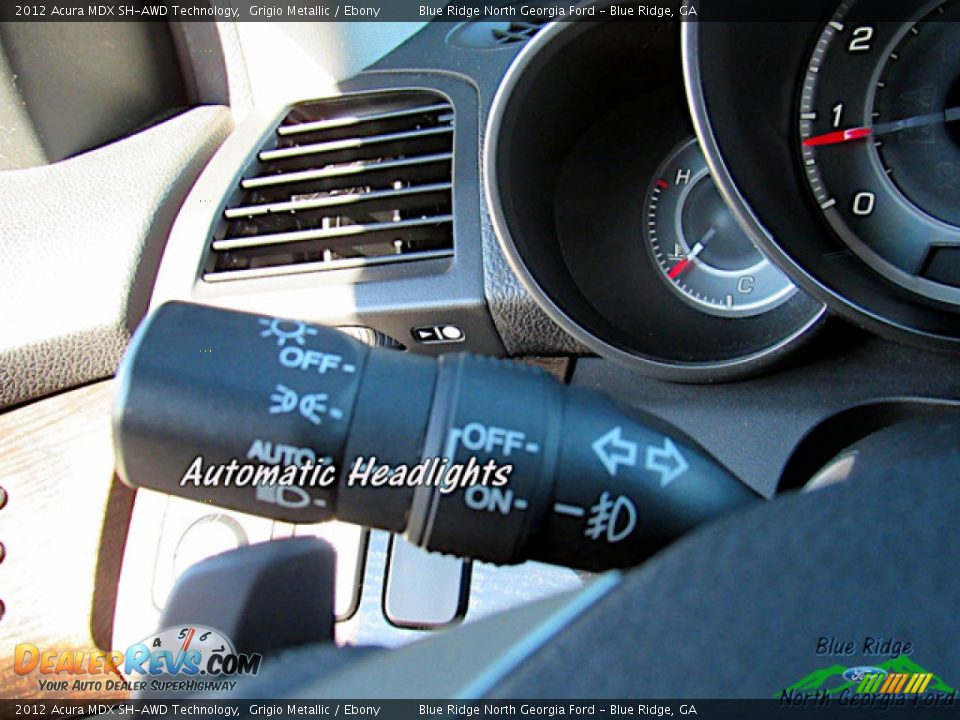 2012 Acura MDX SH-AWD Technology Grigio Metallic / Ebony Photo #19