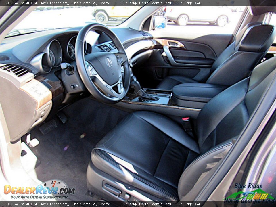 2012 Acura MDX SH-AWD Technology Grigio Metallic / Ebony Photo #28