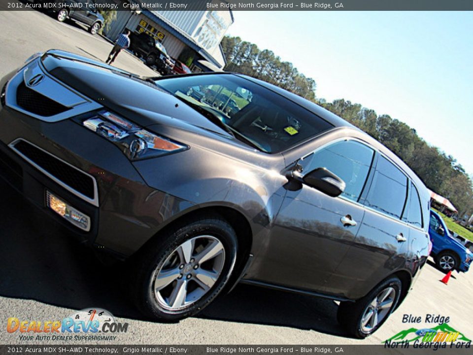 2012 Acura MDX SH-AWD Technology Grigio Metallic / Ebony Photo #31