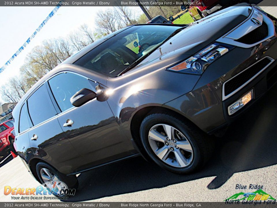 2012 Acura MDX SH-AWD Technology Grigio Metallic / Ebony Photo #32