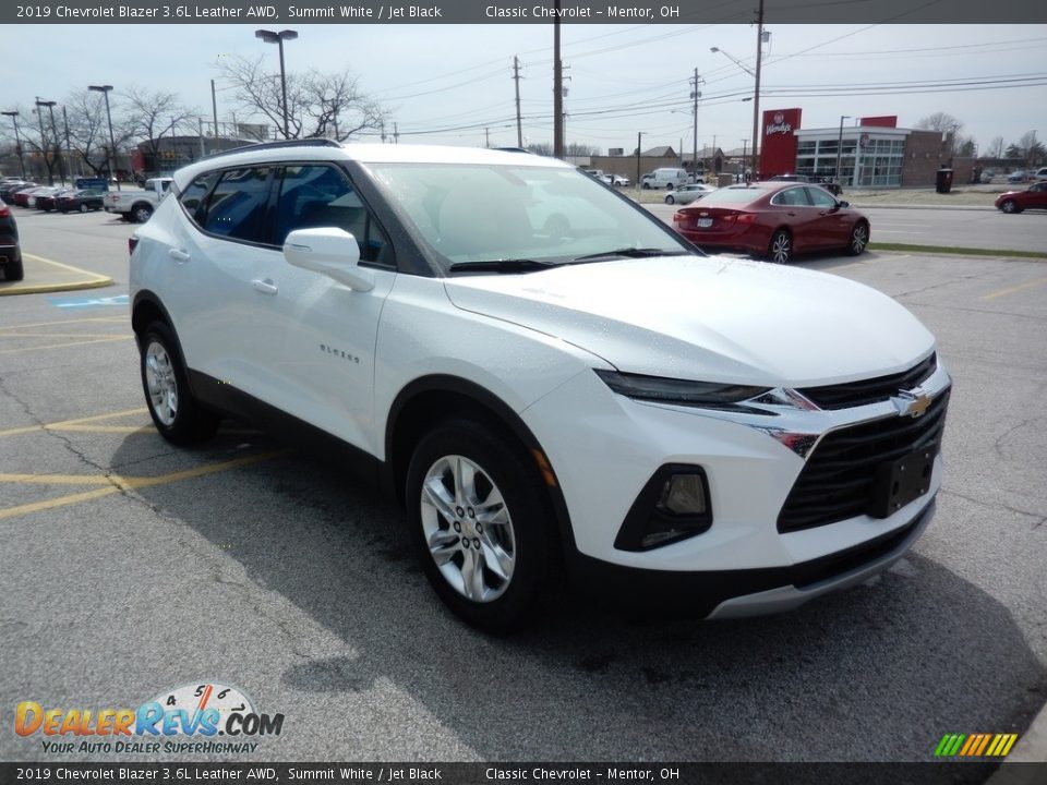 2019 Chevrolet Blazer 3.6L Leather AWD Summit White / Jet Black Photo #3