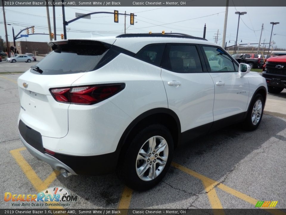 2019 Chevrolet Blazer 3.6L Leather AWD Summit White / Jet Black Photo #4