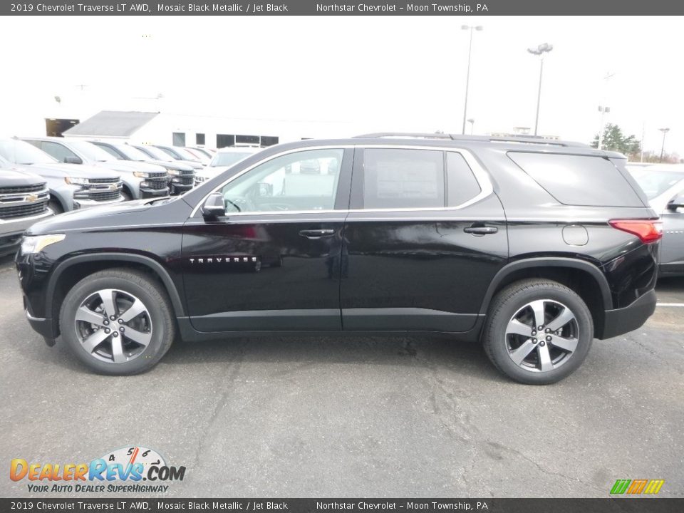 2019 Chevrolet Traverse LT AWD Mosaic Black Metallic / Jet Black Photo #2