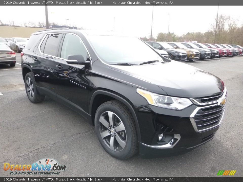 2019 Chevrolet Traverse LT AWD Mosaic Black Metallic / Jet Black Photo #7