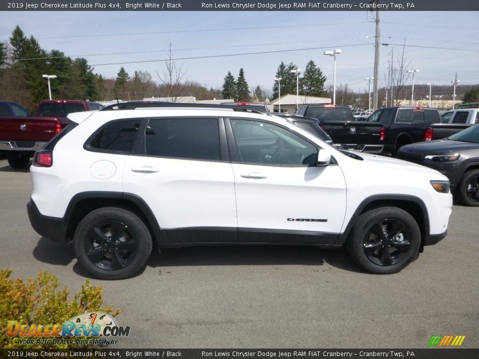 2019 Jeep Cherokee Latitude Plus 4x4 Bright White / Black Photo #6